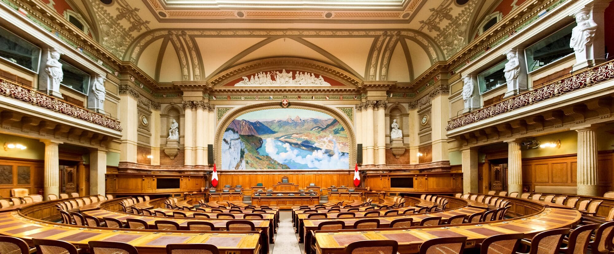 Hall of the National Council of the Switzerland Confederation